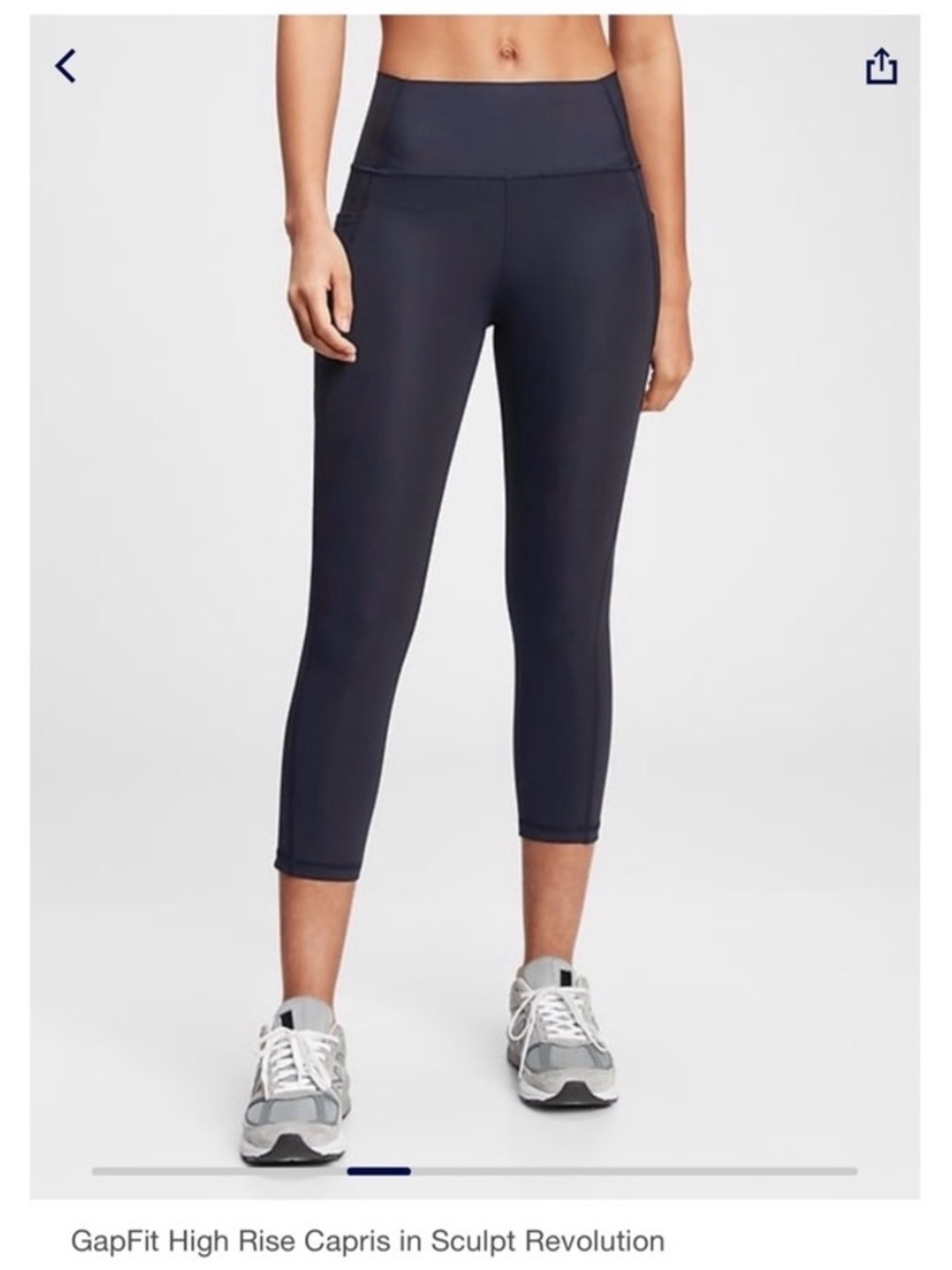 NWT 4 pairs Gapfit black High Rise Sculpt Revolution Capris leggings